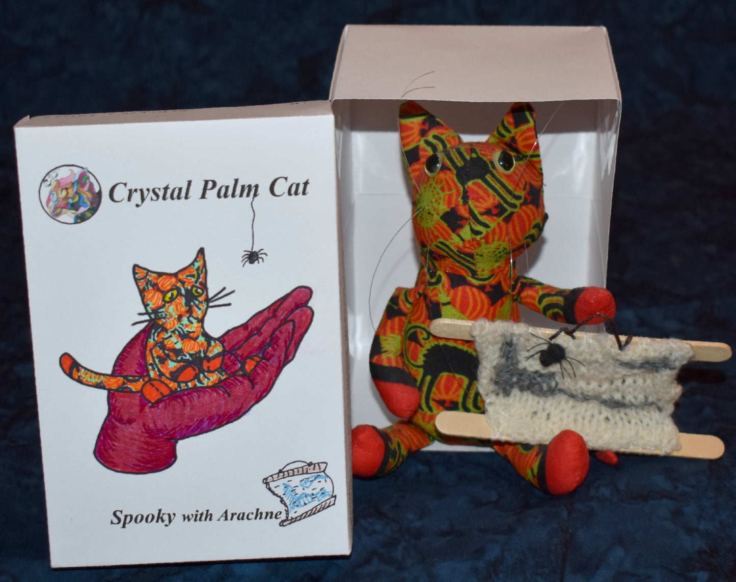 Crystal Palm Cat Spooky with Arachne