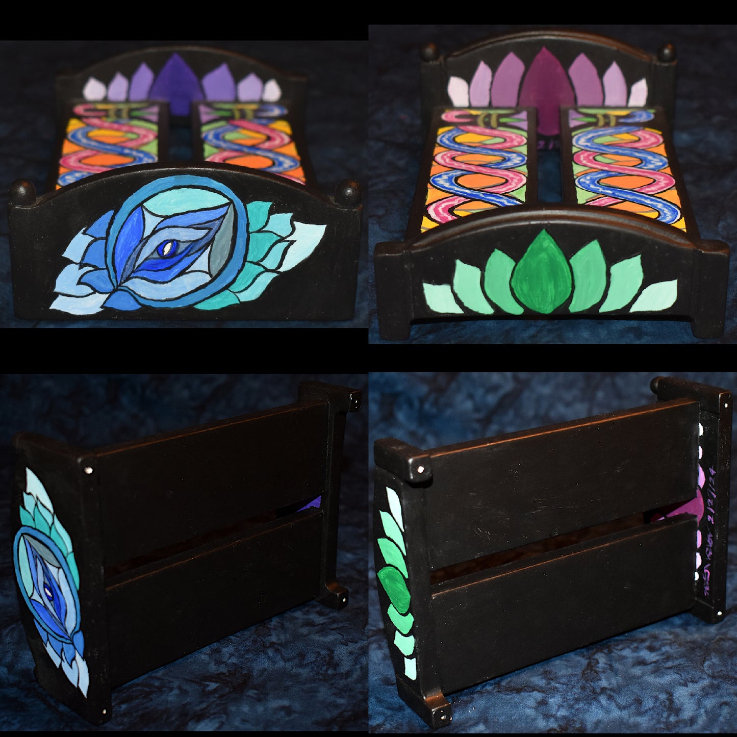 Crystal Palm Cat Deluxe Dr. Tangram with Astral Bed