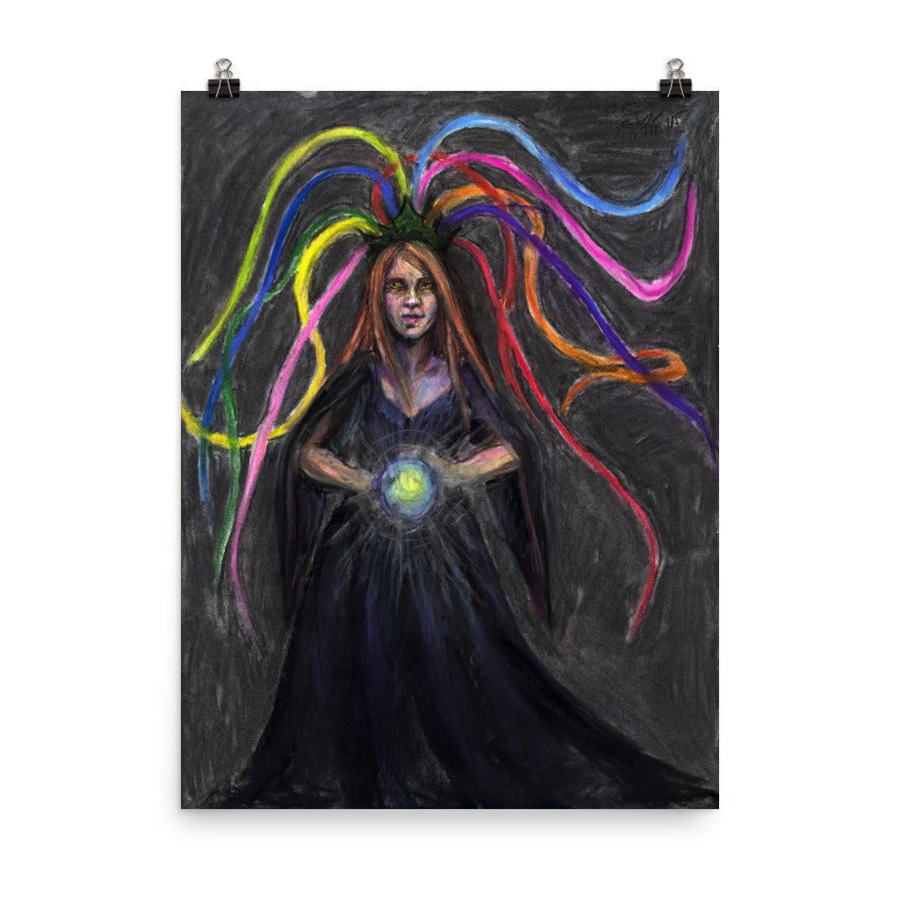 Nebula Wearing the Rainbow Diadem Poster, 2 sizes, matte paper