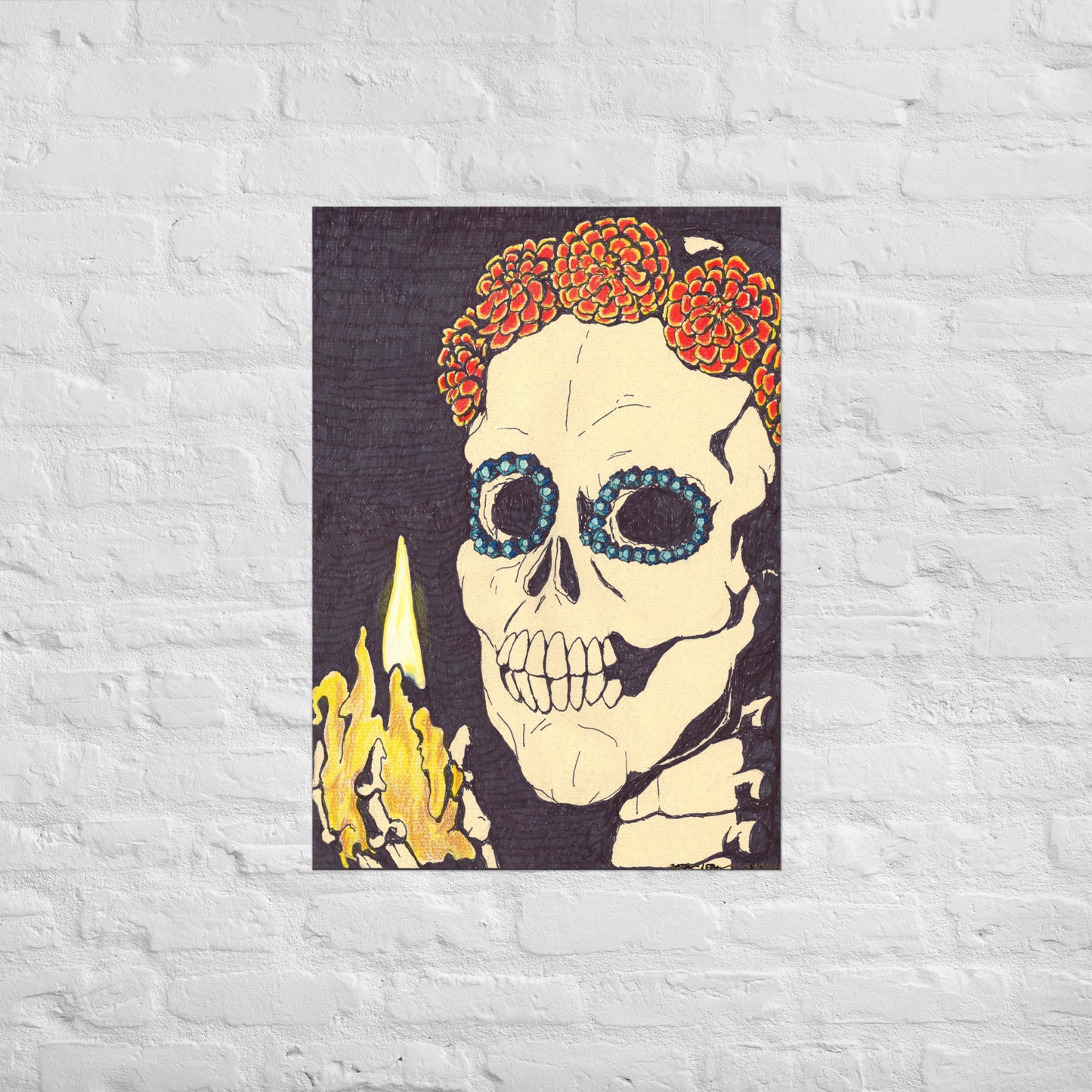 Bujia de los Muertos Poster, 2 sizes, matte paper