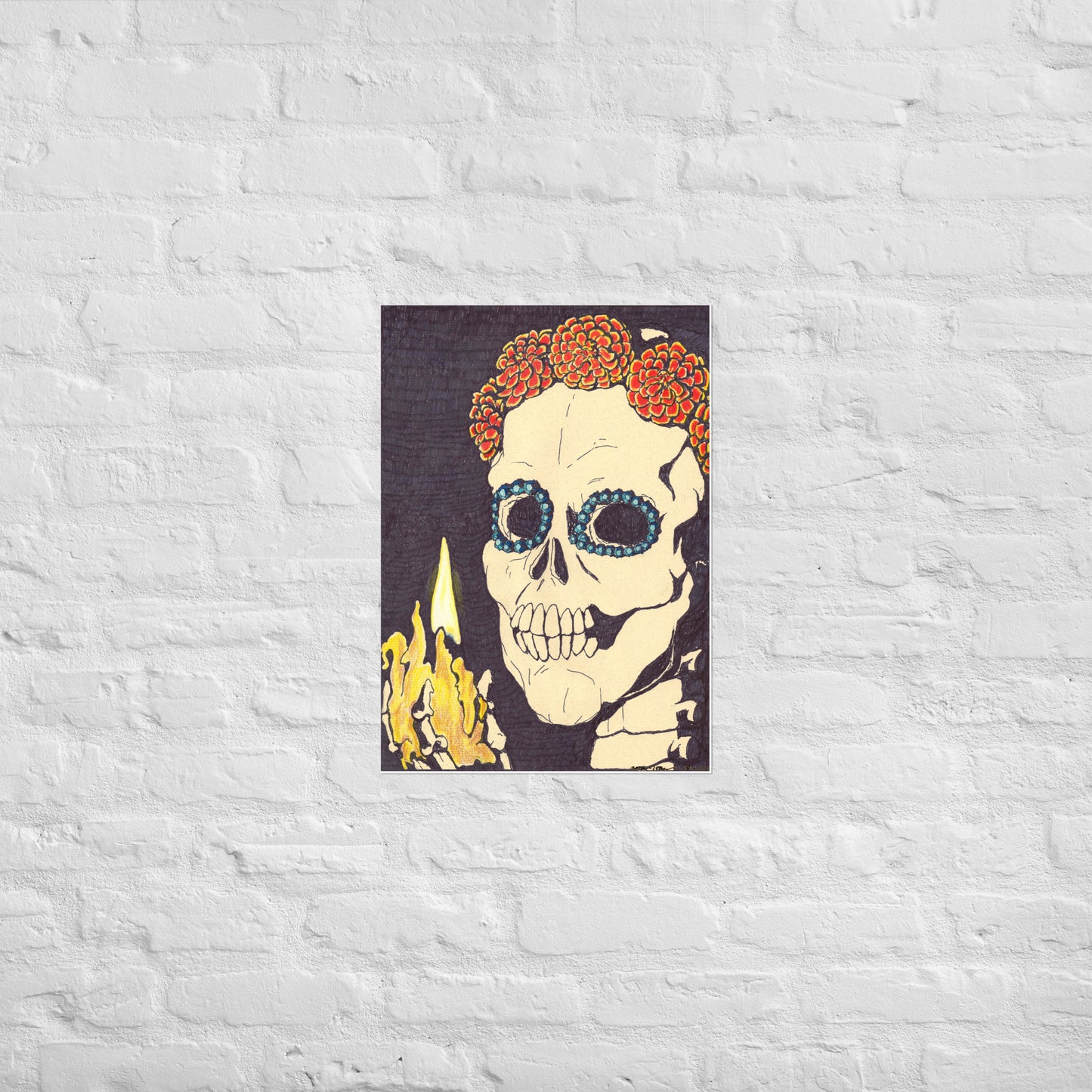 Bujia de los Muertos Poster, 2 sizes, matte paper