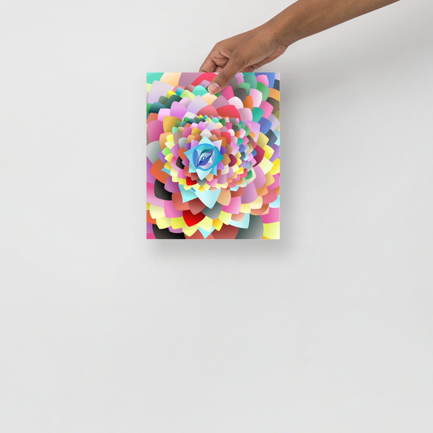 Eye-Lotus Poster, 2 sizes, lustre paper